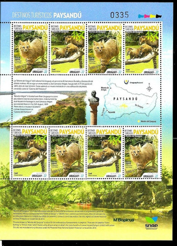2019 Flora Fauna- Destino Turístico- Uruguay ( Bloque) Mint