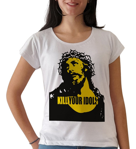 Remera Guns And Roses Kill Your Idols Mujer Purple Chick