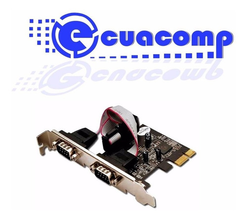 Imagen 2 de 6 de Tarjeta Pci-e Express X1 Dos Puertos Seriales Db9 Com Rs-232