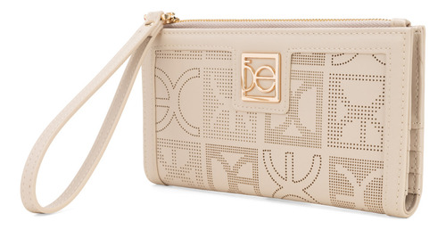 Cartera Flap Cloe Inille I Grande Color Beige