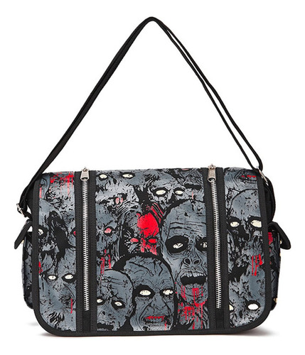 Mochila Bandolera Gothic Y2k Emo Skull