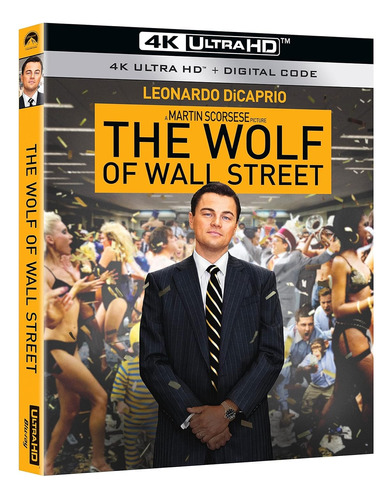 4k Ultra Hd Blu-ray Wolf Of Wall Street / Subtitulos Ingles