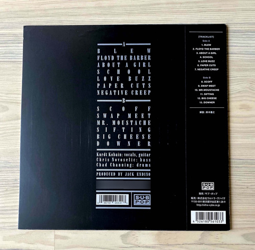 Vinilo Nirvana - Bleach (ed. Japón, 2021) (Usado)