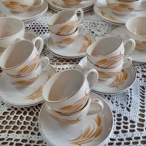 Tazas Con Platos 6 De Té Y 6 De Café Lozas Hartford