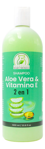 Shampoo Capilar Aloe Vera & Vitamina E 2 En 1 (1 Litro)