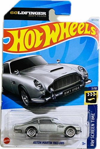 Hot Wheels Aston Martin 1963 Db5 Plateado 007 7/10 | 2024