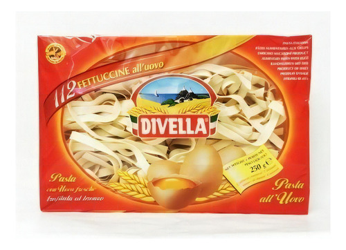 Fideos Divella N.112 Fettuccine All'uovo 250g Matasse