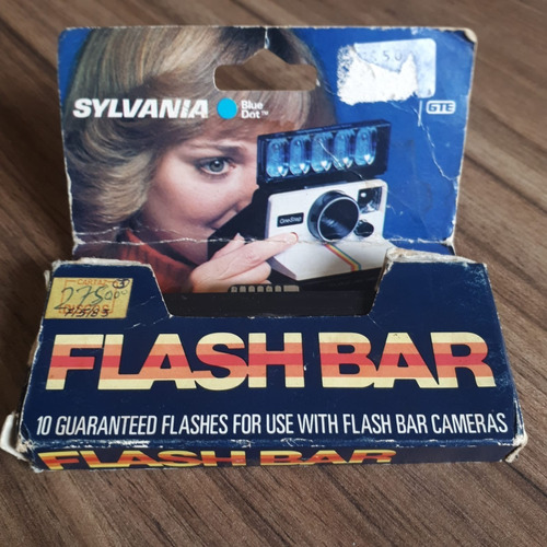 Cartucho Flash Da Década De 70 Sylvania Flash Bar Polaroide 