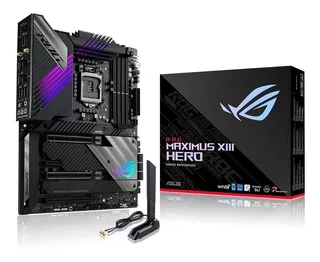 Tarjeta Madre Asus Rog Maximus Xiii Hero (wi-fi) Lga1200 Atx Color Negro