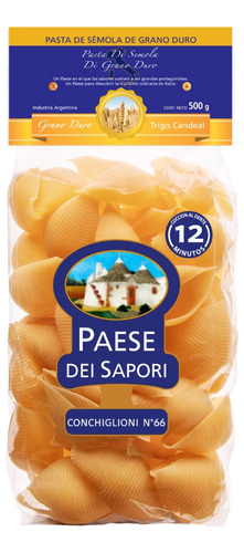 Conchiglioni Paese Dei Sapori Grano Duro 500grs Pasta