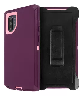 Funda Aicase Para Galaxy Note 10 Plus Purple/pink + Belt