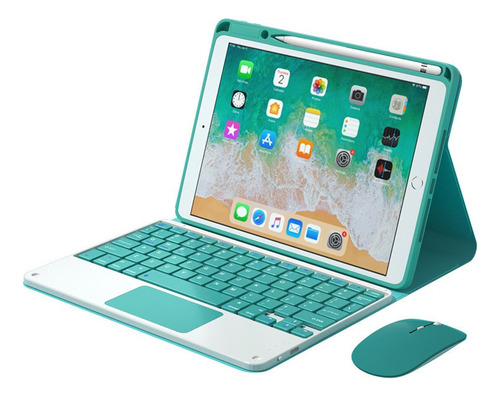 Funda Con Teclado Ratón Touchpad For iPad 9ª Generación