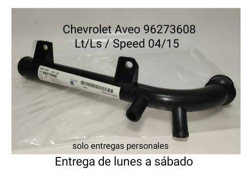 Tubo Agua Calefacción  Chevrolet Aveo 1.6 Ls Lt Speed 04/15