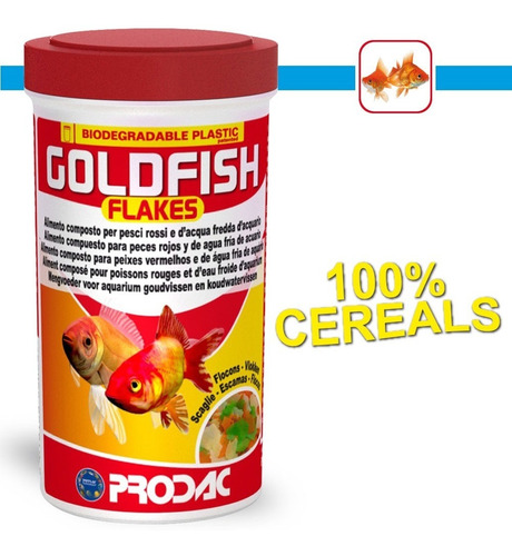 Alimento Peces Hojuelas Goldfish 1200/160g Prodac - Italiana