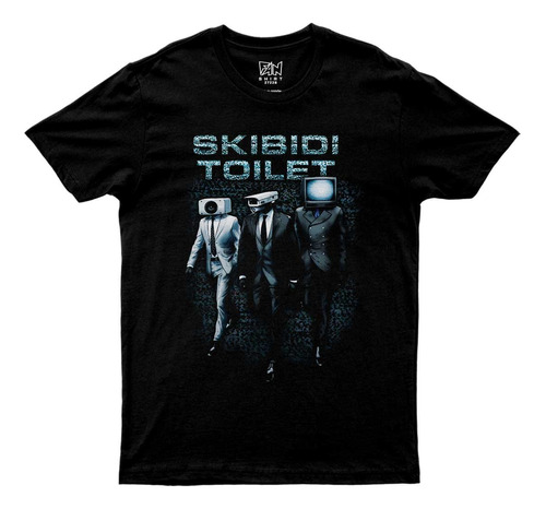 Skibidi Toilet Diseño Polera Niño Unisex Dtf