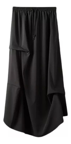 Falda Negra Personalizada De Gran Tamaño Para Hombre