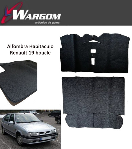 Alfombra Habitaculo Boucle Renault 19