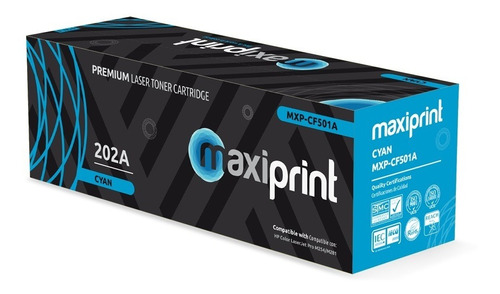 Toner Maxiprint Compatible Hp 202a Cian (cf501a)