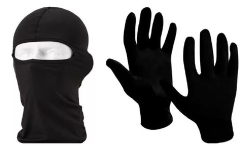 Pasamontañas Balaclava + Guantes Térmicos Primera Piel Sny