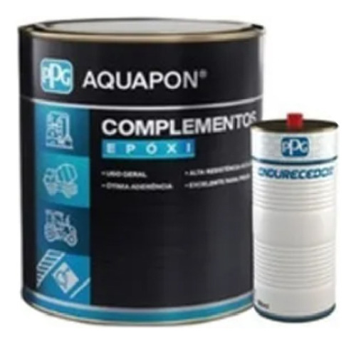 Pintura Epoxi Esmalte Brillo Aquapon By Ppg (a+b) 3,6 Lts Color Azul Seguridad