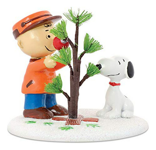 Figura De Charlie Brown Y Snoopy En Su Árbol Perfecto