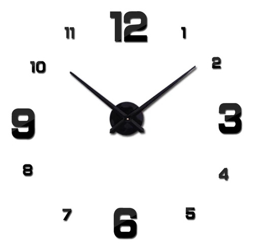 Reloj 3d Gigante Pared Comedor Diseño Único Moderno Decoraci