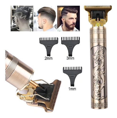 Máquina De Cortar Cabelo Profissional Acabamento Dragão