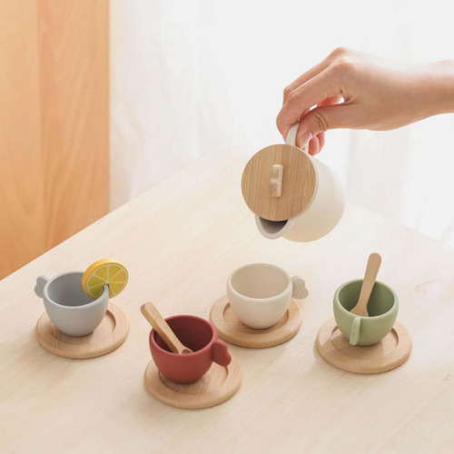 Juego De Té Para Niñas Pequeñas, Hora Del Té Con Base