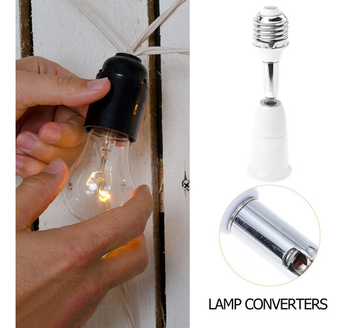 Convertidor De Bombillas Led Flexibles Con Base E27 A E27, 2