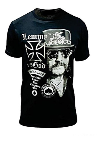 Remera Motorhead Lemmy Is God  Brendy Store Rock Premiun 