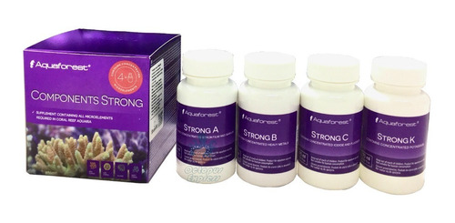 Aquaforest Componente Strong 4x75ml- Suplemento Elementos Traços