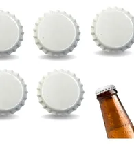 Comprar 100 Tampinhas Rolha Metálica, Pry Off, Cor Branca,cerveja