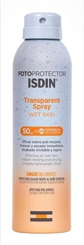 Isdin Fotoprotector Transparente Wet Skin Spf 50 X 250ml