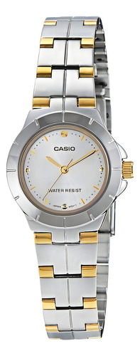 Reloj Casio De Dama Modelo Ltp-1242 Caratula Plateada Color de la correa Acero inoxidable Color del bisel Plateado Color del fondo Plateado