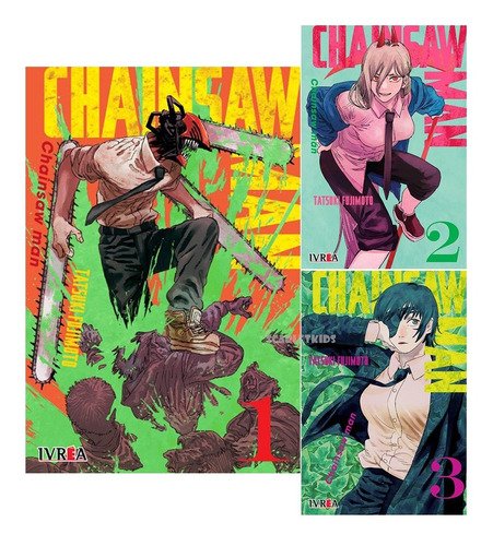 Manga Chainsaw Man 3 Tomos Elegi Tu Tomo Fujimoto Ivrea Sk