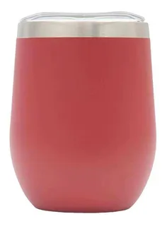 Vaso De Copa Aislada Tapa Hecho De Material Acero Inoxidable