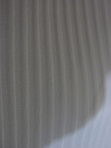 Corte Tela Importada Blanca Con Textura Acanalada
