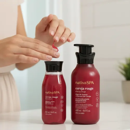 Kit Nativa Spa Cereja Rouge - Loção + Sabonete Liquido | MercadoLivre