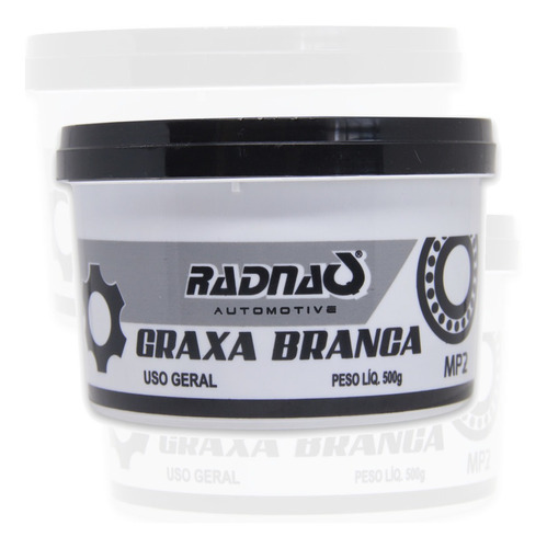 Graxa Radnaq Branca 500g Automotiva Mp2 Anti Corrosiva Pote