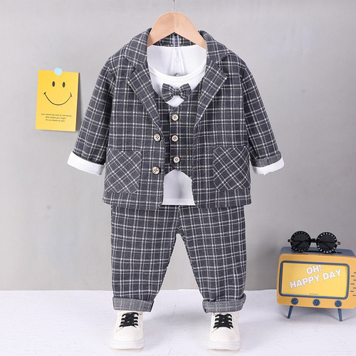 Conjunto Traje Formal For Bebé Niño Camisa Pantalón Saco /3