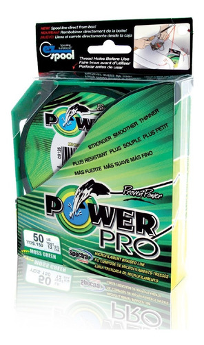 Multifilamento Power Pro 10lbs / 150yds - Moss Green 