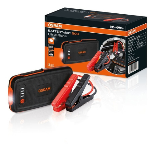 Arrancador Para Autos C/cargardor Para Celular 6000mah Osram