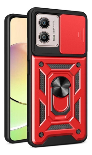 Protector Para Motorola G13 3 En 1 Rojo