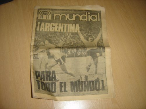 Clarin Mundial Argentina Campeon 26 Junio 1978 Kempes