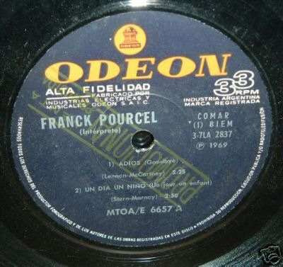 Franck Pourcel Adios Vinilo Ep Argentino Promo