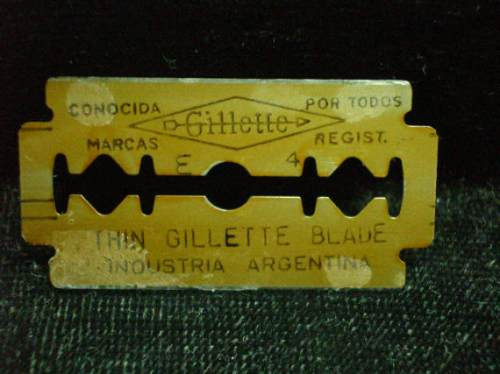 Imagen 3 de 5 de Antigua Hoja De Afeitar Gillette Thin