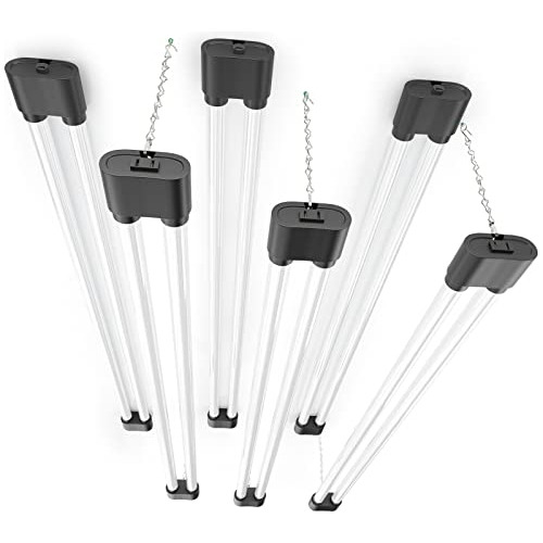 Pack De 6 Luces Led Tienda De 4 Pies, 4400 Lúmenes, Eq...