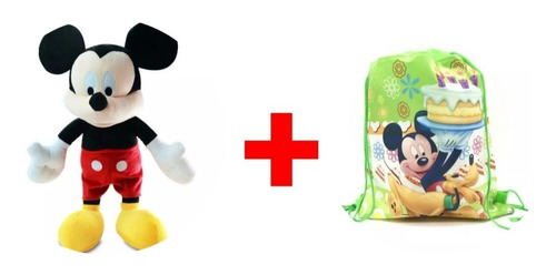 Peluche Disney Mickey Mouse Alta Calidad Mas Bolso De Regalo