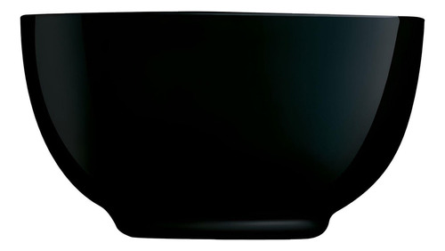 4 Tazones Bowl Tazon De Vidrio Opal Luminarc 750 Ml Color Negro