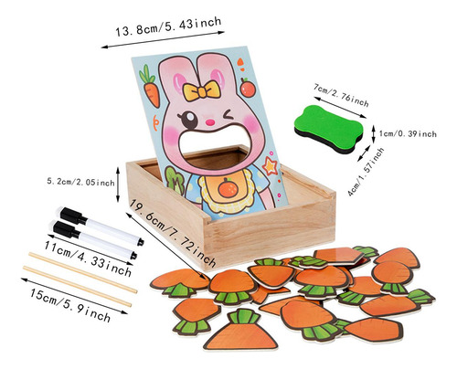 Juego De Alimentación De Juguete Intelectual De Madera Para